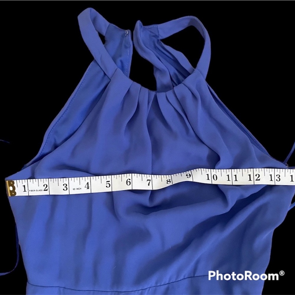Express Halter Dress Periwinkle - Picture 2 of 5